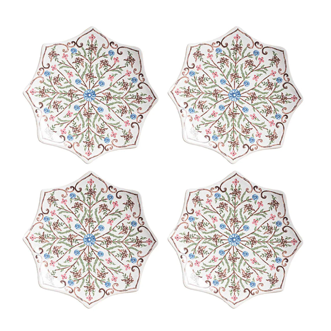 Juliska Villa Sevilla Scalloped Side/Cocktail Plate Set/4