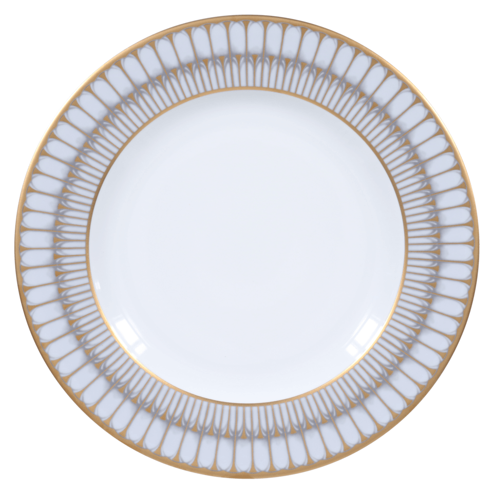 Dinner Plate | Arcades Grey + Gold