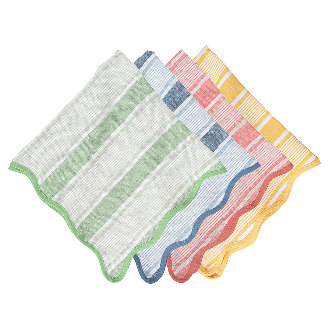 Cabana Stripe  Napkin Assorted Set/4 - Multi