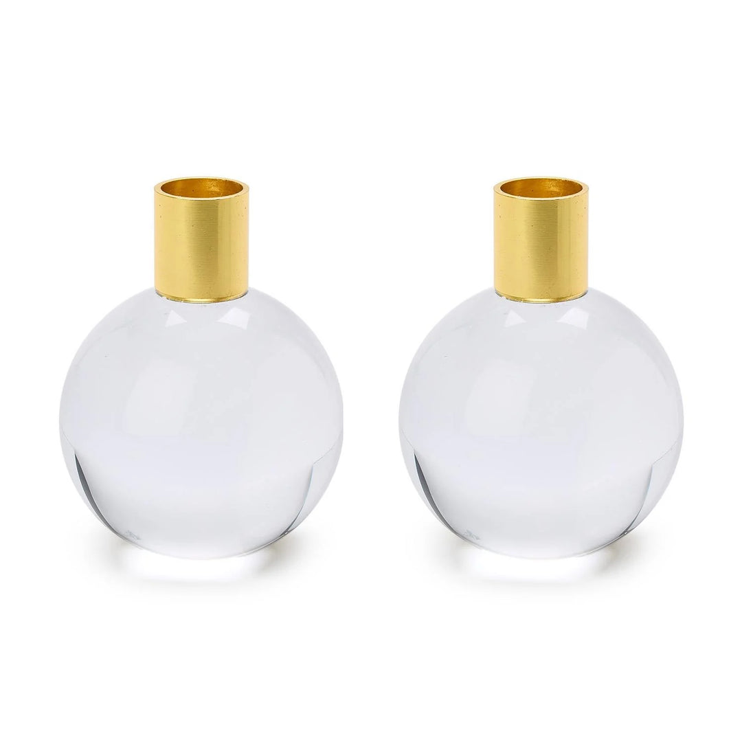 Clear Taper Candleholders