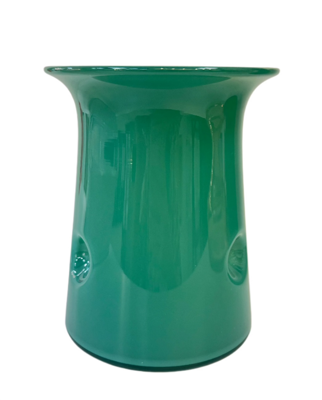 Dimple Short Vase - Jade