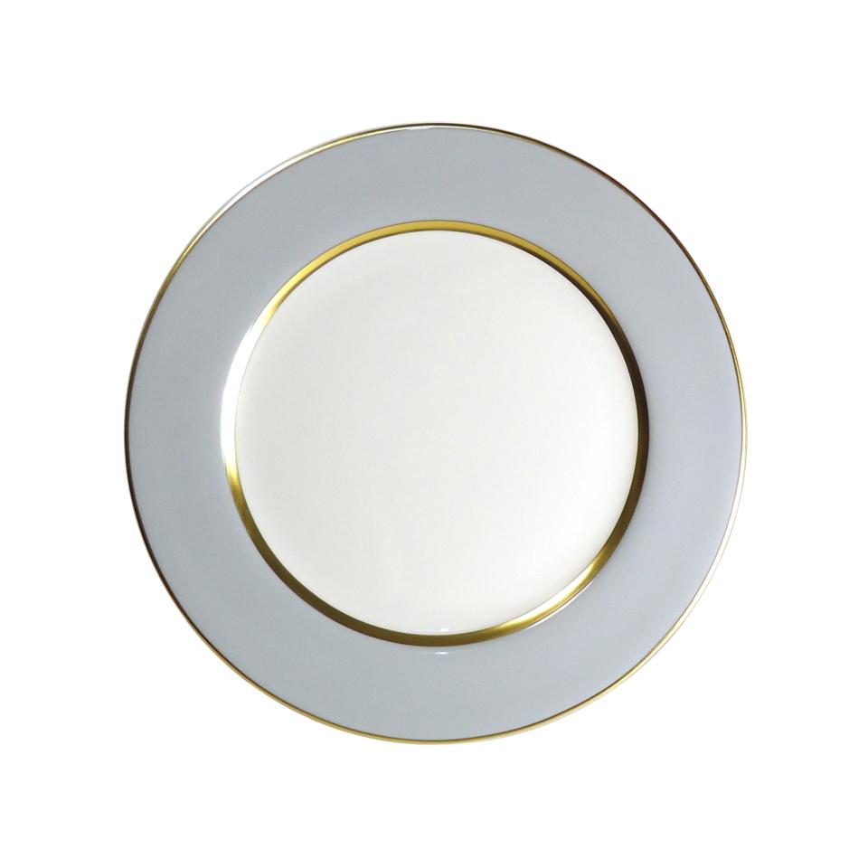Dinner Plate | Mak Gray + Gold