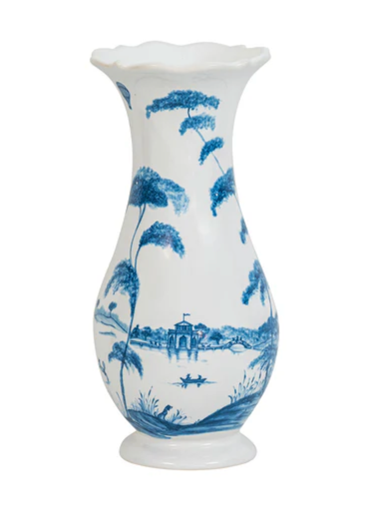 Country Estate 9" Vase - Delft Blue