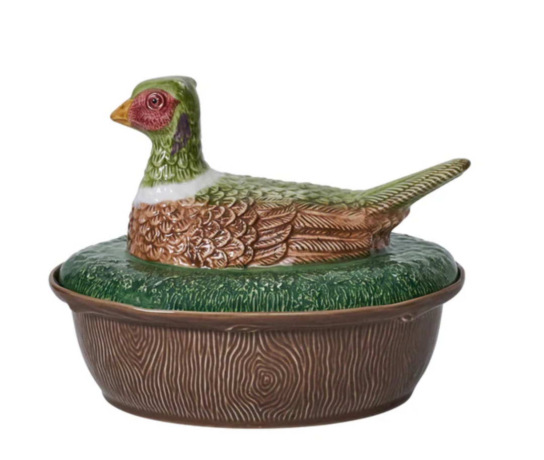 Forest Walk Pheasant Baker with Lid - Multi