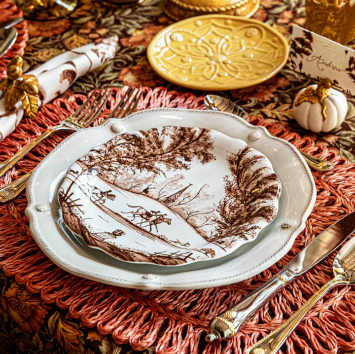 Country Estate Harvest Party Plate Assorted Set/4