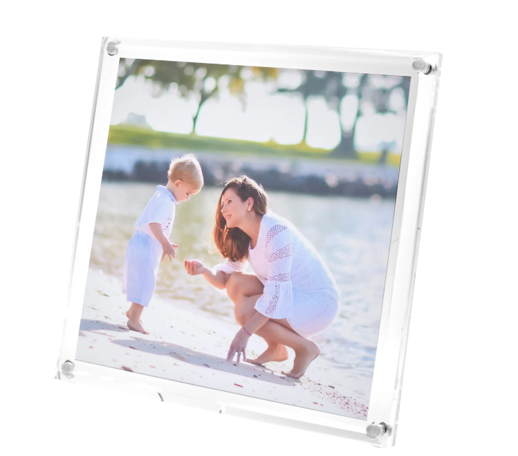 Clear Beveled Acrylic Frame