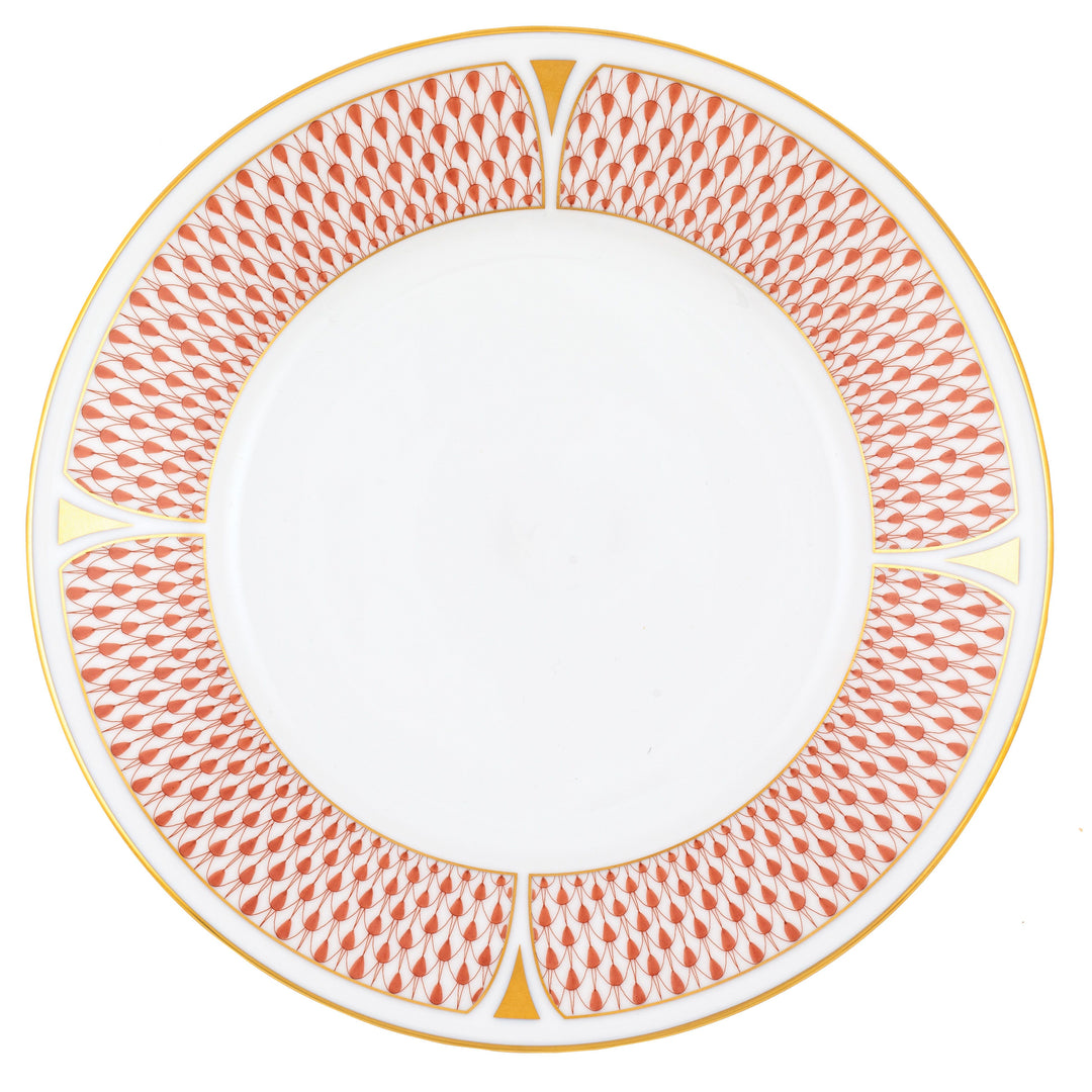 Herend Art Deco Dessert Plate | Rust