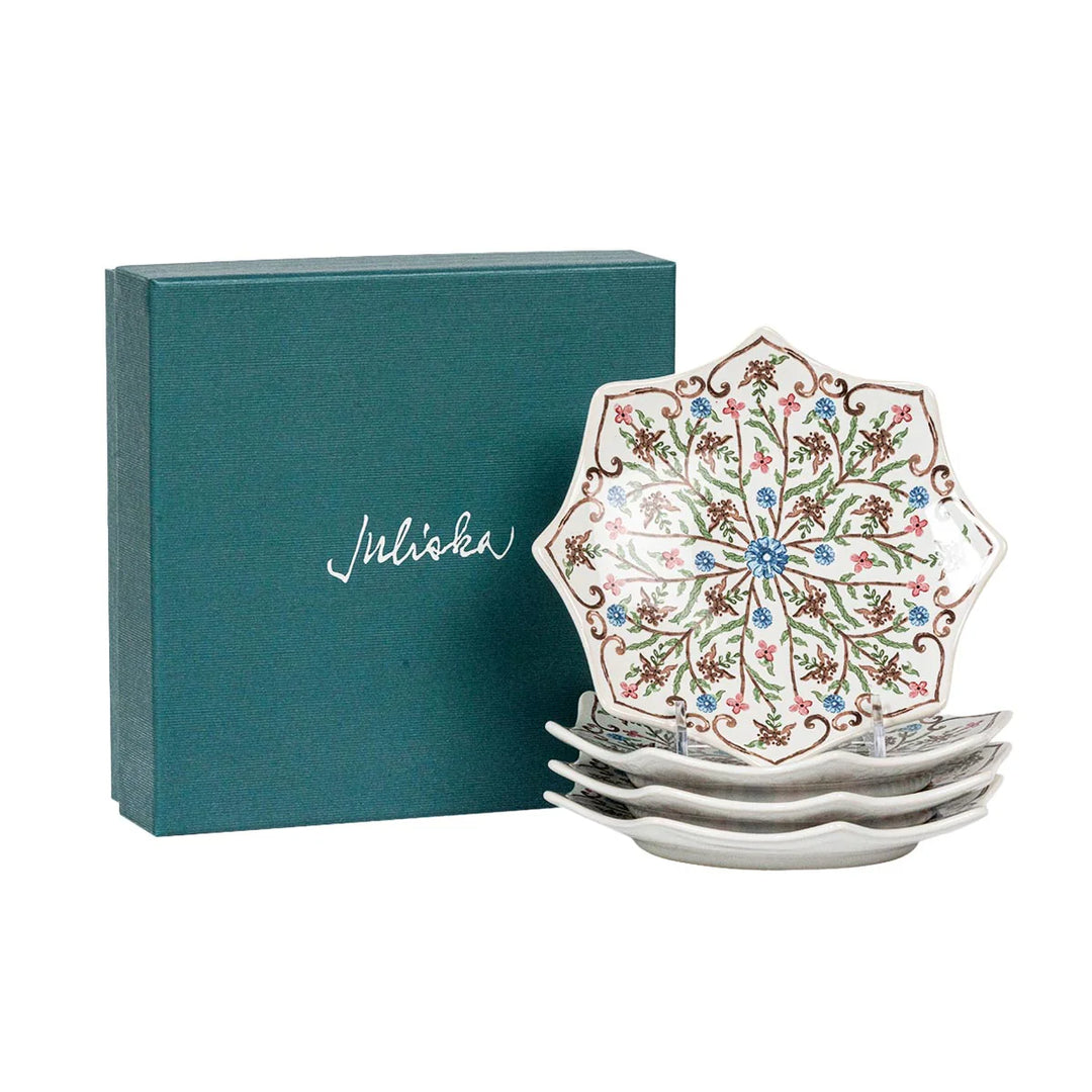 Juliska Villa Sevilla Scalloped Side/Cocktail Plate Set/4