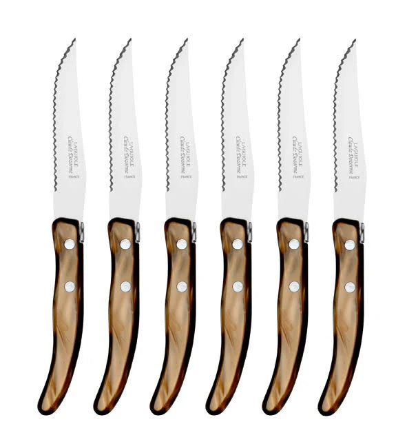 Berlingot Laguiole Set of Six Steak Knives